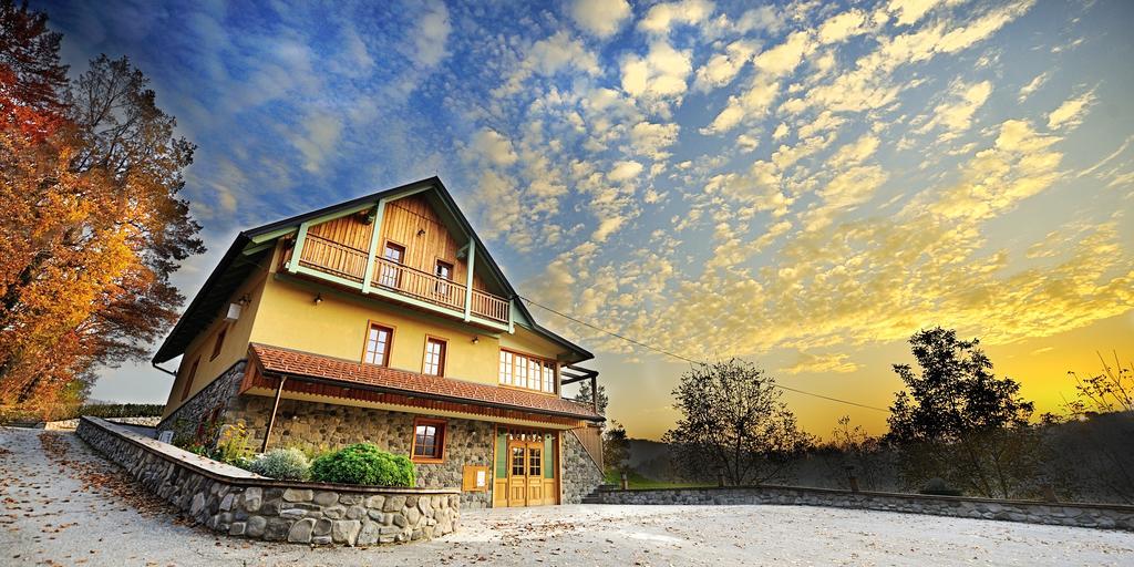 Villa Les With Hot Tub & Sauna Brežice Exteriör bild